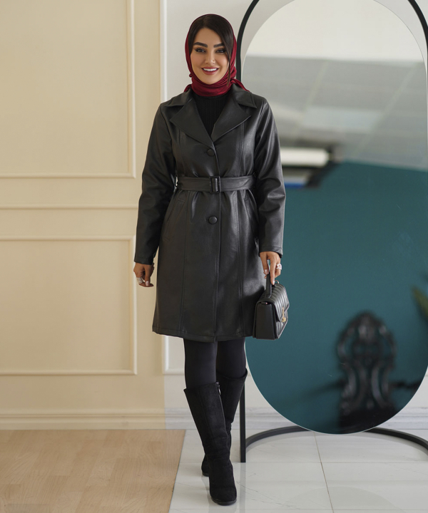 پالتو چرم زنانه السانا Elsana كد 2350