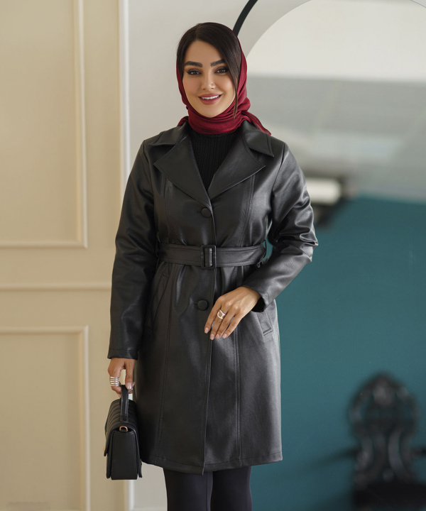 پالتو چرم زنانه السانا Elsana كد 2350