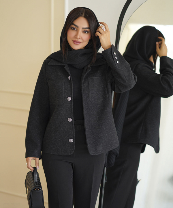 پالتو کوتاه زنانه السانا مدل 2363