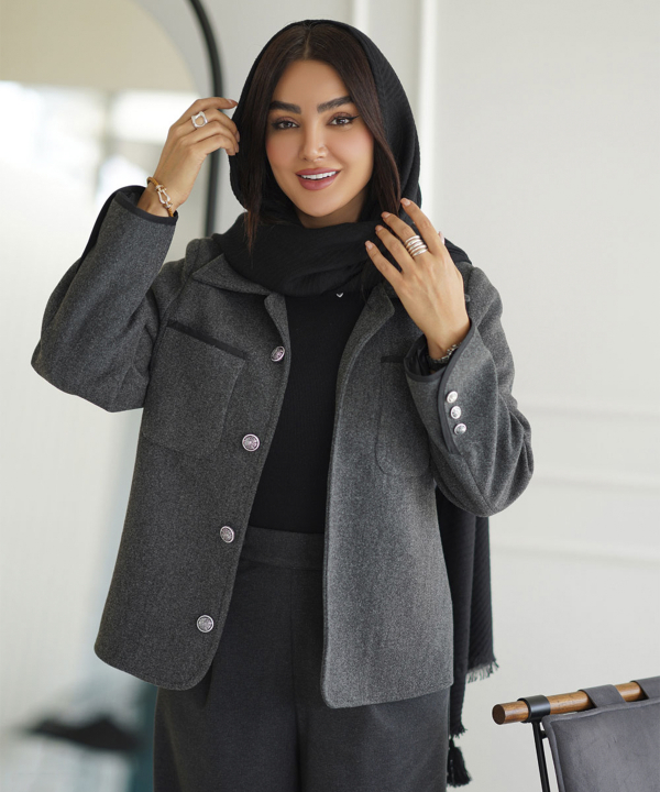 پالتو کوتاه زنانه السانا مدل 2363