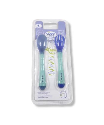 قاشق و چنگال كودك وي كر مدل حساس به حرارت كد U204