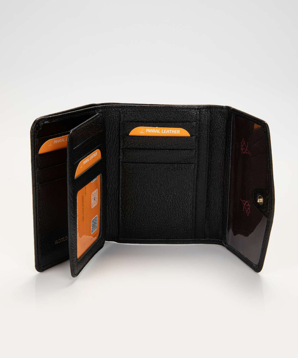 کیف پول چرم زنانه مارال چرم Maral Leather مدل روجا
