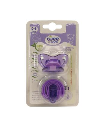 پستانك ارتودنسي وي كر به همراه بند سيليكوني سايز 1 كد P150