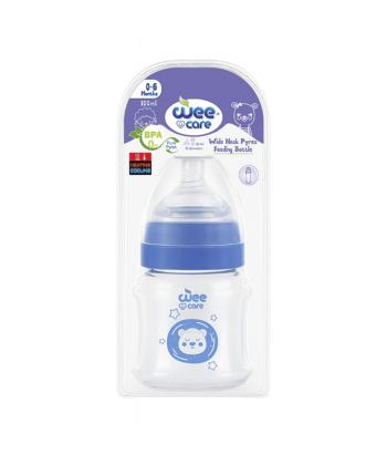 شيشه شير وي كر مدل پيركس دهانه عريض حجم 100 ميلي ليتر طرح كد B308