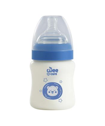 شيشه شير وي كر مدل پيركس دهانه عريض حجم 100 ميلي ليتر طرح كد B308