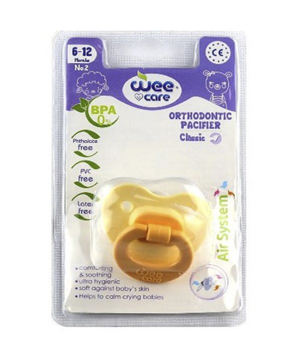 پستانك ارتودنسي مات ساده وي كر مدل Classic سايز 1 كد P118