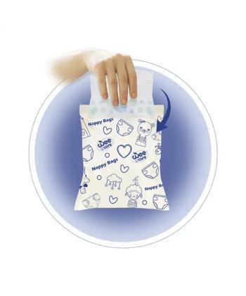 كيسه بهداشتي پوشك وي كر مدل معطر بسته 24عددي