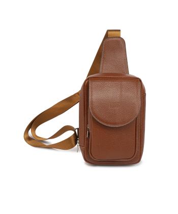 کیف دوشی چرم طبیعی مردانه بیسراک مدل NimKoole