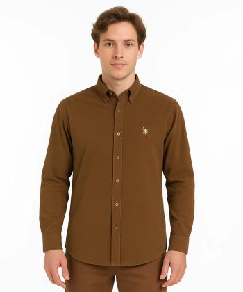 پیراهن آستین بلند مردانه یو اس پولو مدل AM-USP-3202F8