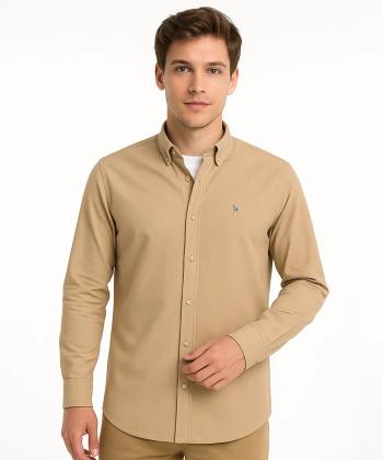 پیراهن آستین بلند مردانه یو اس پولو مدل AM-USP-3202F8