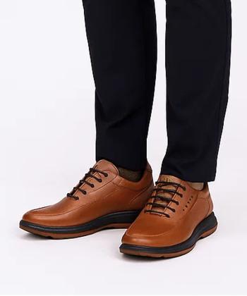 کفش روزمره چرم طبیعی مردانه شیما مدل گرند 014