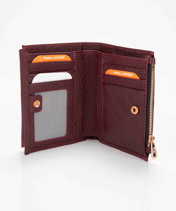کیف پول چرم زنانه مارال چرم Maral Leather مدل مهگل