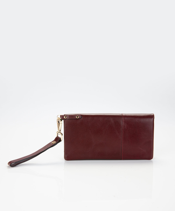 کیف پول زنانه مارال چرم Maral Leather مدل ارغوان