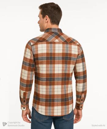 پیراهن آستین بلند مردانه آروما مدل 13703001