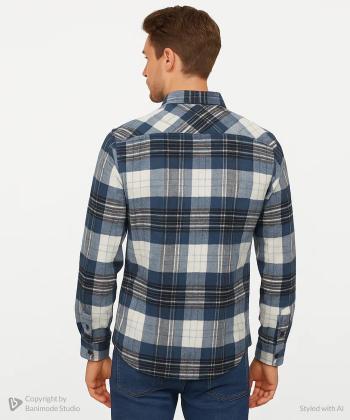 پیراهن آستین بلند مردانه آروما مدل 13703001