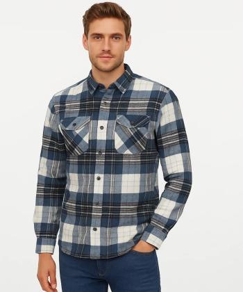 پیراهن آستین بلند مردانه آروما مدل 13703001