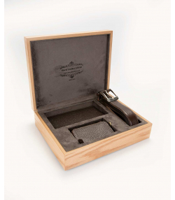 ست هدیه مردانه مارال چرم Maral Leather مدل جیزی