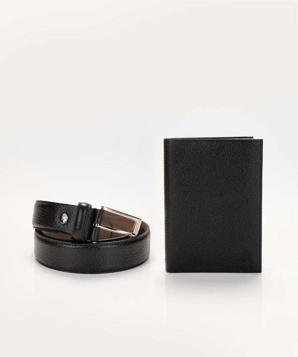 ست هدیه مردانه مارال چرم Maral Leather مدل کاوه