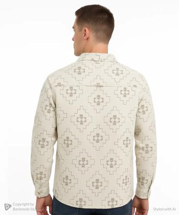 پیراهن آستین بلند مردانه آر ان اس مدل 12202267