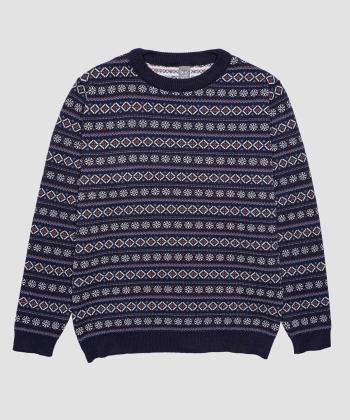 پلیور بافت پسرانه بانی نو طرح گل یخ