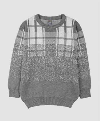 پلیور بافت پسرانه بانی نو طرح چهارخانه