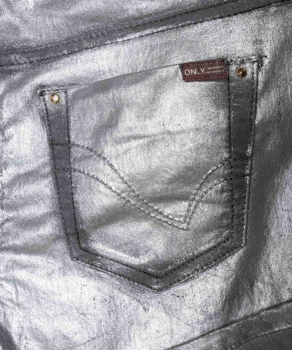 شلوارک زنانه اونلی Only مدل Silver Paint Denim