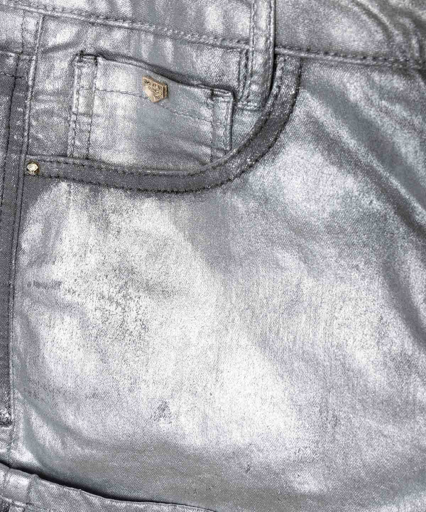 شلوارک زنانه اونلی Only مدل Silver Paint Denim