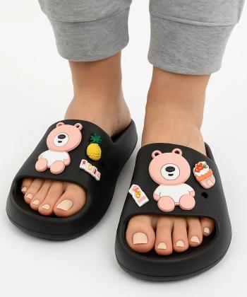 دمپايي زنانه  شيما مدل جيپ تدي