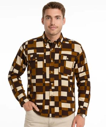 پیراهن آستین بلند مردانه فریولی مدل 11071