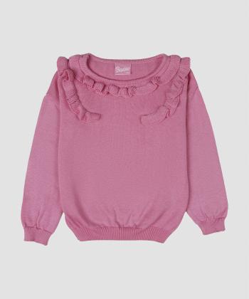 پليور بافت دخترانه باني نو طرح يقه دراپه