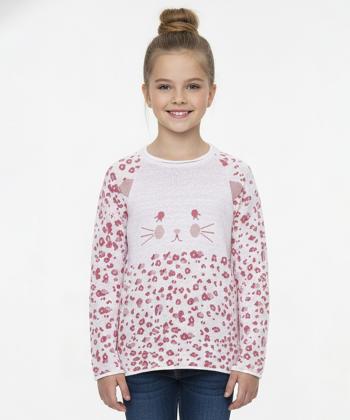 پليور بافت دخترانه باني نو طرح طرح گربه