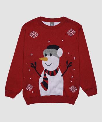 پلیور بافت پسرانه بانی نو طرح ادم برفی