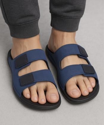 دمپايي مردانه چرم طبيعي شيما مدل فورد