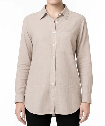 شومیز نخی آستین بلند زنانه پیرکاردین مدل SHTG9212101