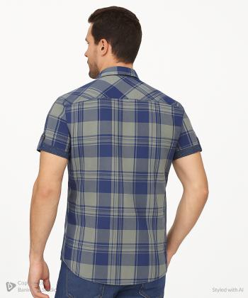 پیراهن آستین کوتاه مردانه برند پی لس مدل am035