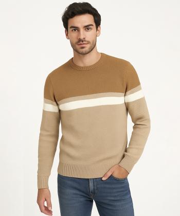 پليور يقه گرد مردانه آروما كد 12201016