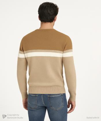 پليور يقه گرد مردانه آروما كد 12201016