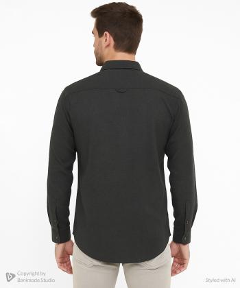 پيراهن آستين بلند مردانه وينترهارت كد M2064061SH