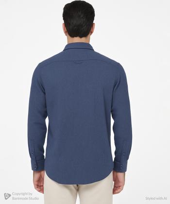 پيراهن آستين بلند مردانه وينترهارت كد M2064061SH