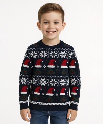 پلیور بافت پسرانه بانی نو طرح طرح کلاه