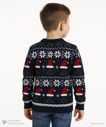 پلیور بافت پسرانه بانی نو طرح طرح کلاه