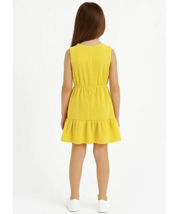 پیراهن آستین حلقه ای دخترانه  لینیک مدل 1011100418