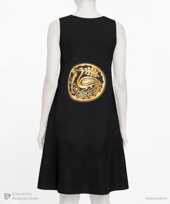 پيراهن زنانه طاقه چيان طرح جام