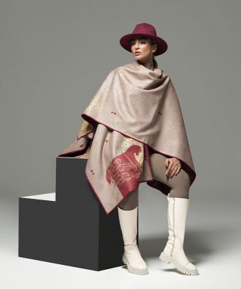 پانچو زنانه طاقه چيان طرح رها مكن