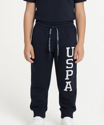 شلوار نخی  راحتی پسرانه یو اس پولو کیدز مدل 1032C2