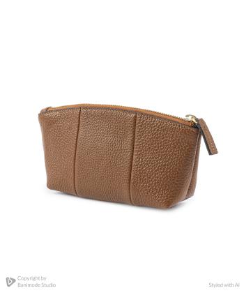 کیف آرایشی چرم طبیعی زنانه نوین چرم مدل دونا