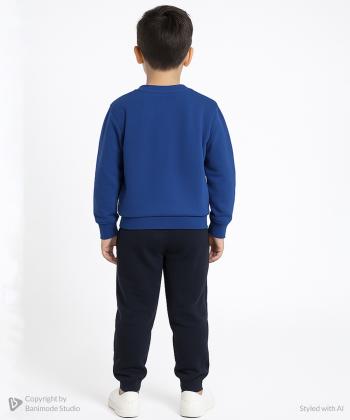 ست سویشرت و شلوار کتان پسرانه یو اس پولو کیدز مدل 4032C1