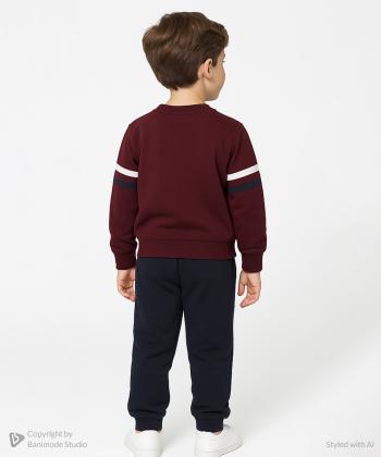 ست سویشرت و شلوار کتان پسرانه یو اس پولو کیدز مدل 4032C3