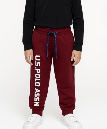 شلوار نخی راحتی پسرانه یو اس پولو کیدز مدل 1032C3