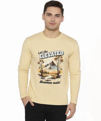 تیشرت آستین بلند نخی مردانه هیمالیا مدل CM96